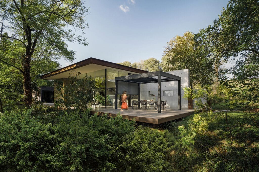 Bioklimatische Pergola Velvet Plus von Gibus: ein hohes Maß an Personalisierung für hochtechnologische, moderne und individuell gestaltete Außenbereiche. 4