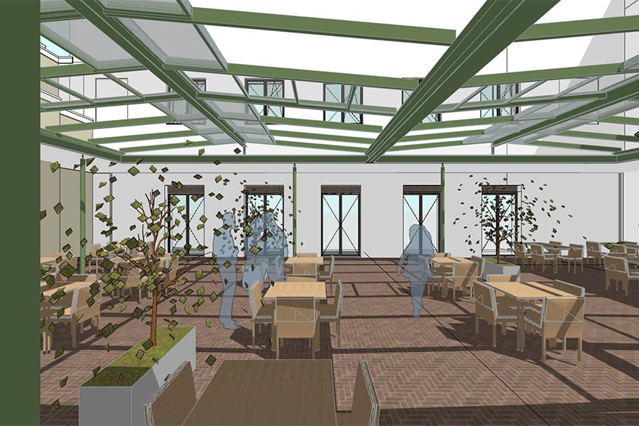 Sliding canopy transforms Tivoli Utrecht 2