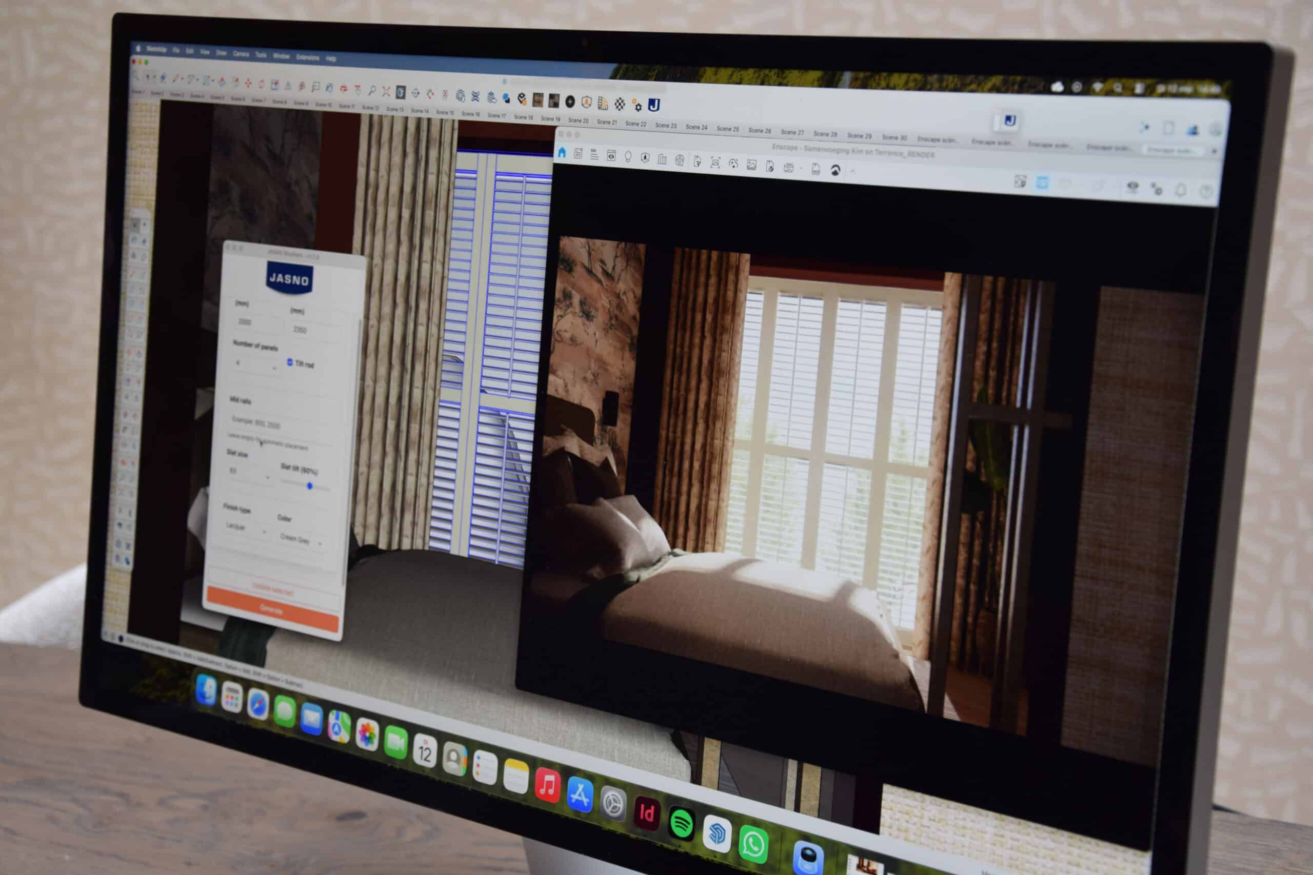 JASNO makes realistic shutter visualizations available in SketchUp 1