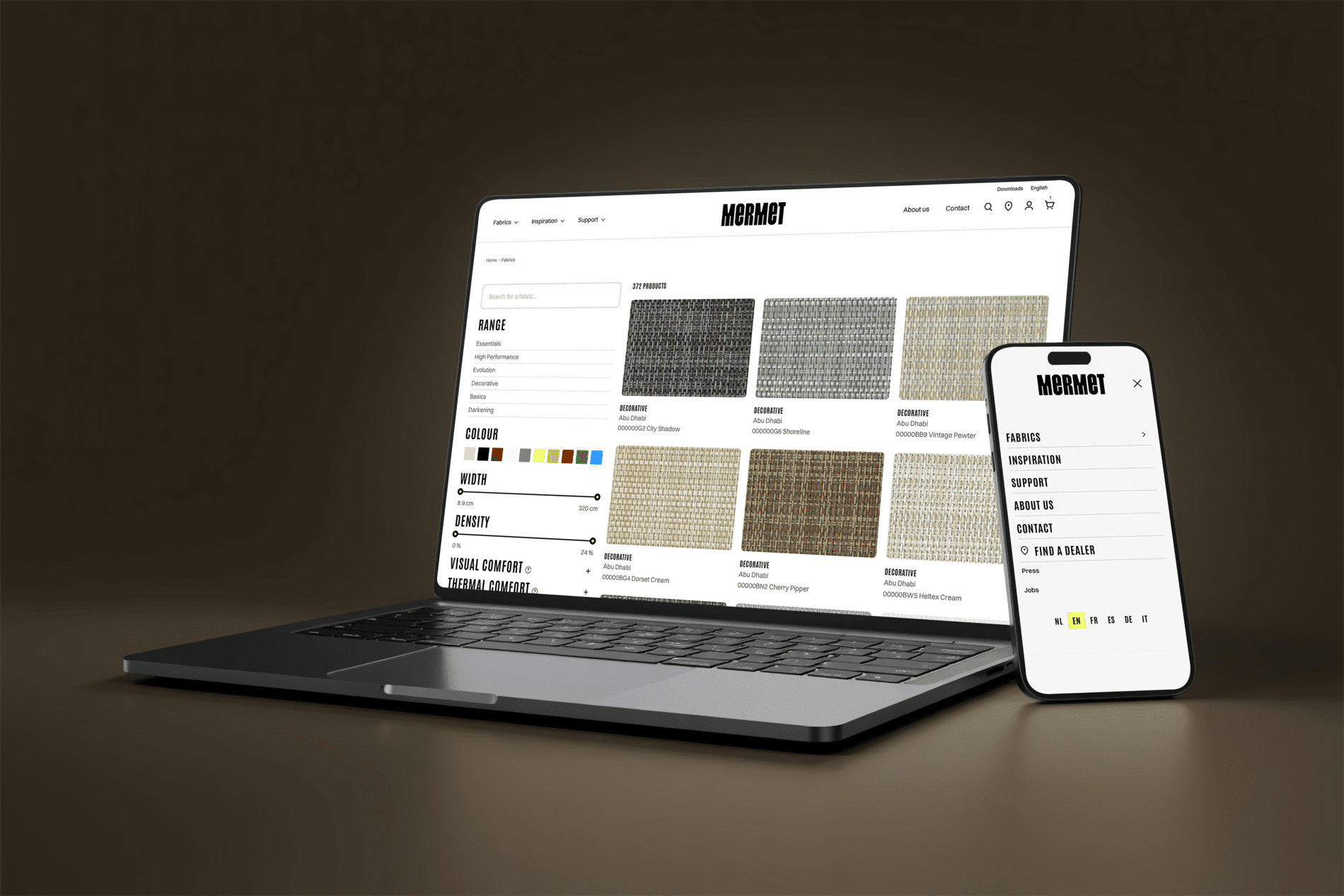 Vernieuwde website als referentietool voor technisch textiel. 1