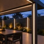 Profieloplossingen voor geïntegreerde ledverlichting in terrasoverkappingen.